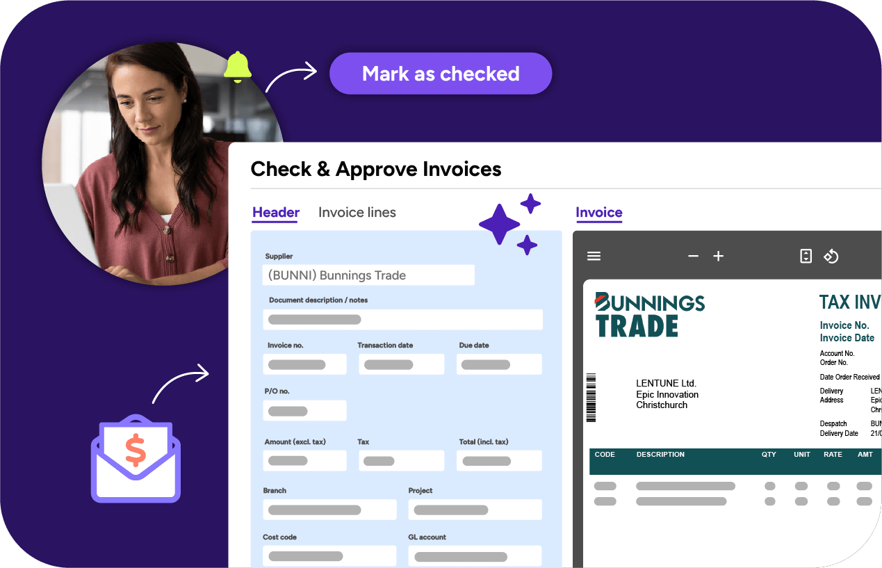 Invoice automation interface