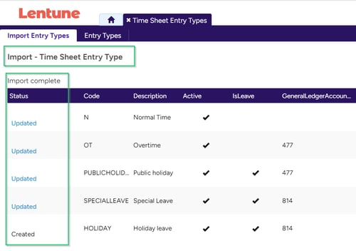 Import Time Sheet User Groups and Time Sheet Entry Types-10