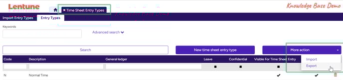 Import Time Sheet User Groups and Time Sheet Entry Types-6