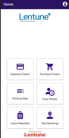 app home screen