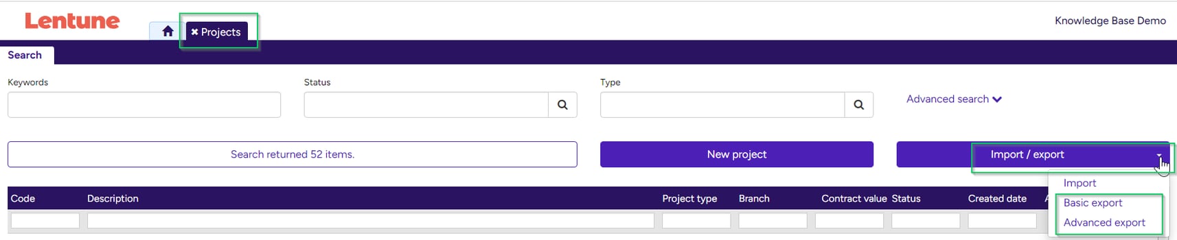 Import Projects from a spreadsheet