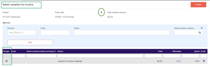 invoice variation-assign-replacement-3a