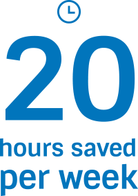 20 hours saved