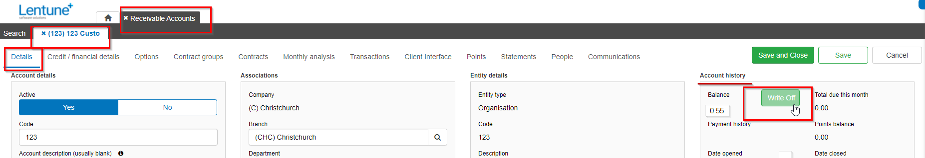 Write Off Small Statement Balance For Receivable Accounts Write Off Small Statement Balance For Receivable Accounts